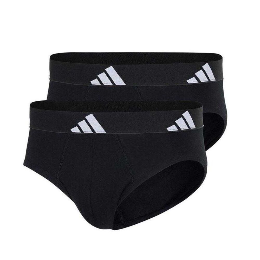 Adidas Mens Active Flex Briefs (Pack of 2) / Black